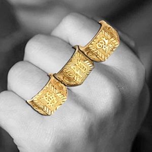 18k Gold plated Ring Set